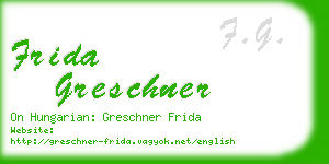 frida greschner business card